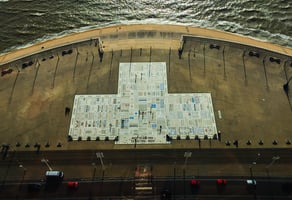 Concrete carpet with a British sense of humour