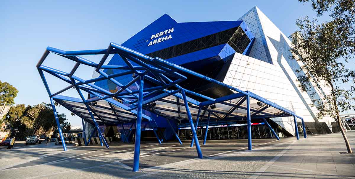 Quality garnet abrasive for Western Australia’s landmark - The Perth Arena