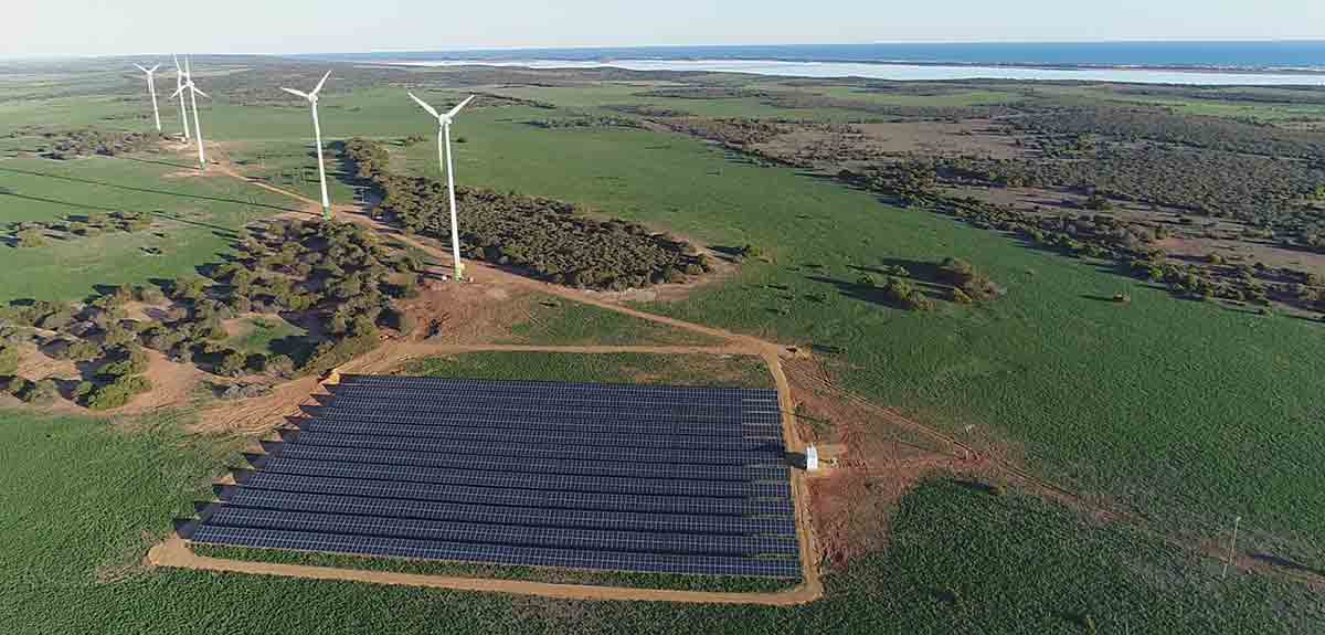 Clean, renewable energy  for GMA's operations in  Port Gregory