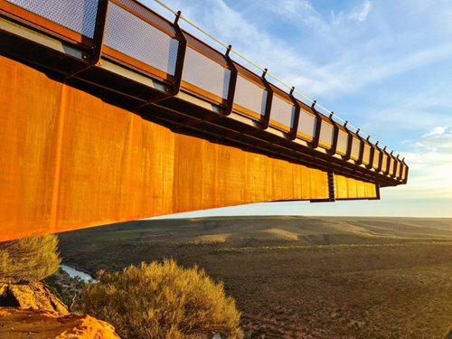 Incredible vista: the Kalbarri skywalk is a must-see tourist attraction in Western Australia
